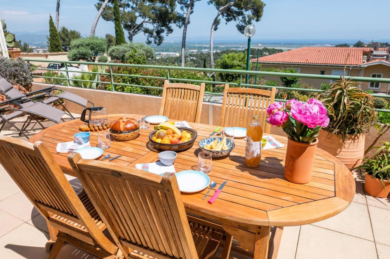La Cle Vue Mer, Clim, Terrasse, Parking A Hyères Esterno foto