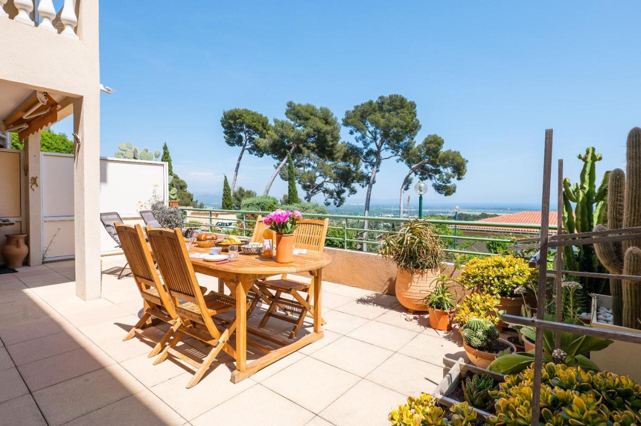 La Cle Vue Mer, Clim, Terrasse, Parking A Hyères Esterno foto