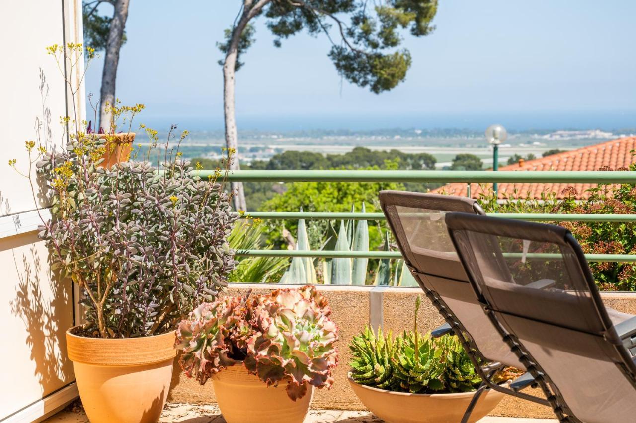 La Cle Vue Mer, Clim, Terrasse, Parking A Hyères Esterno foto